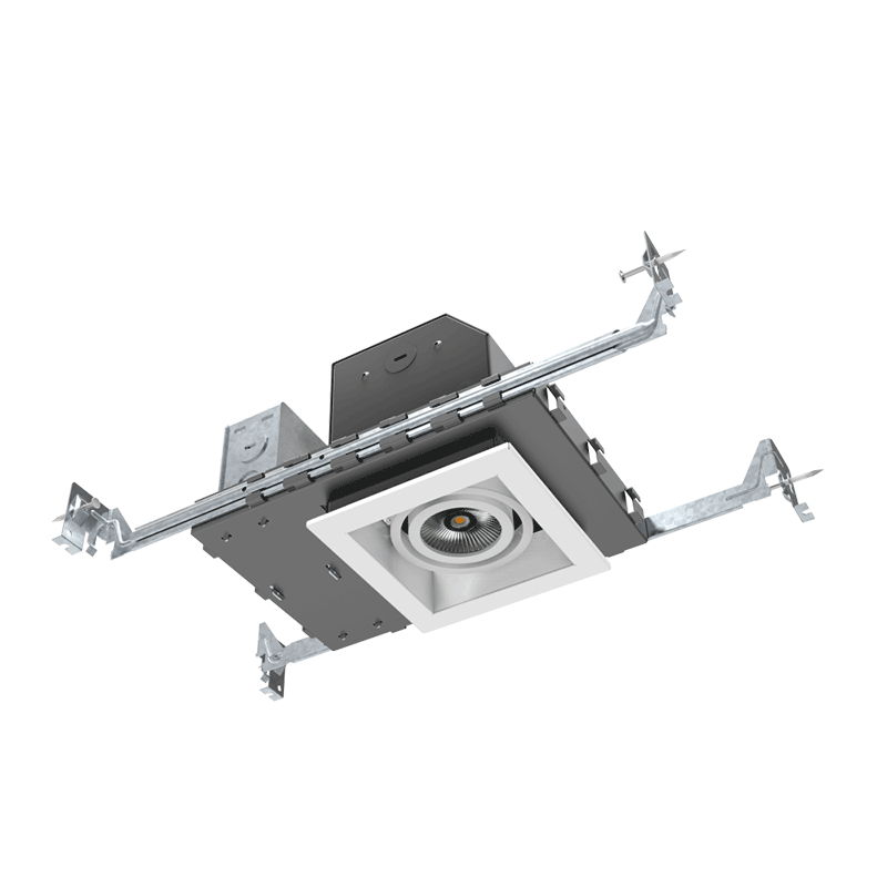 1-Lamp New Construction Mini Multiple COB Recessed Square Downlight For Hotel Lighting - Image 5
