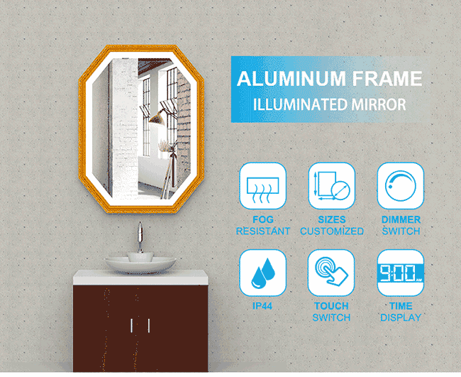 What is an illuminated mirror?