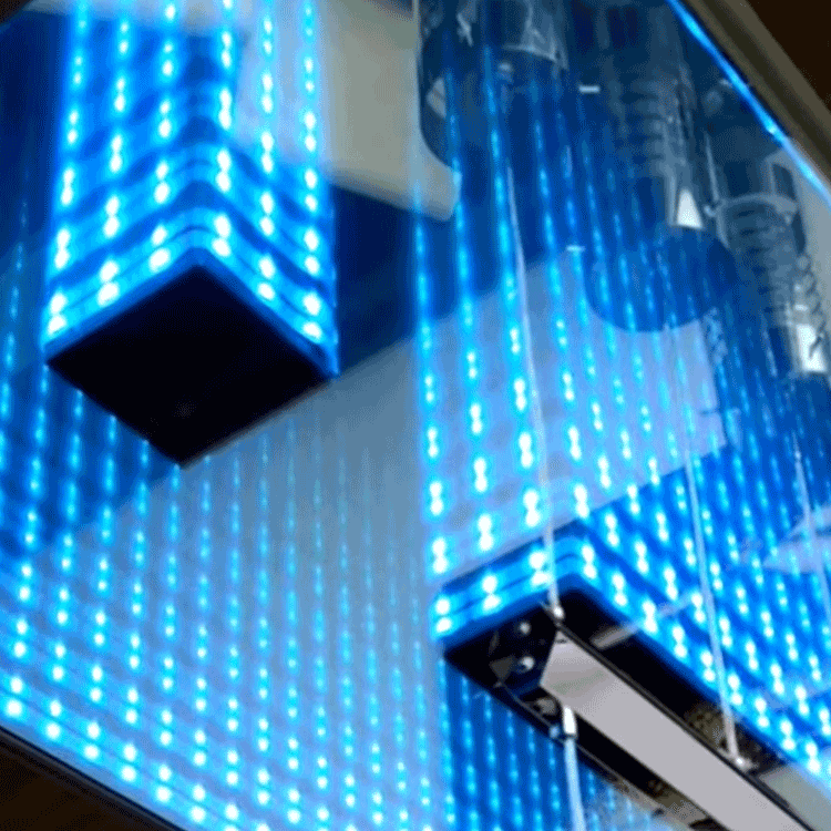 led infinity mirror coffee table