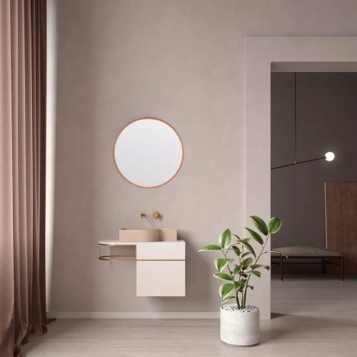 LITEHARBOR COPPER LED BATHROOM MIRROR FOR HOTEL PROJECT