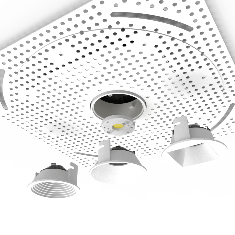 1 Inch Super Thin Trimless Replaceable 16W Square LED Mini Spotlight Commercial POE Lighting - Image 2
