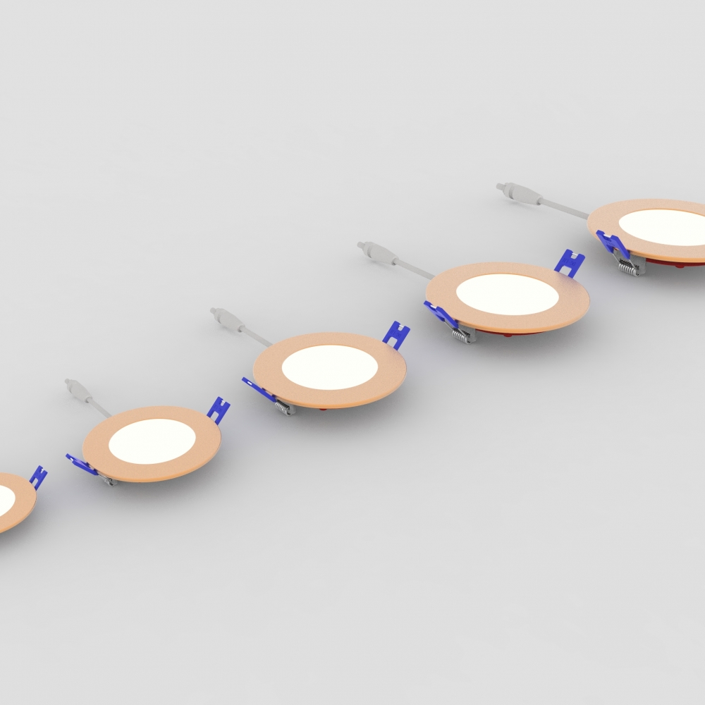 6" Fire Rated CCT Tunable LED 1200lm Square Recessed Lighting - Image 2