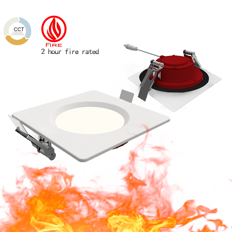 Fire rated canless recessed lighting