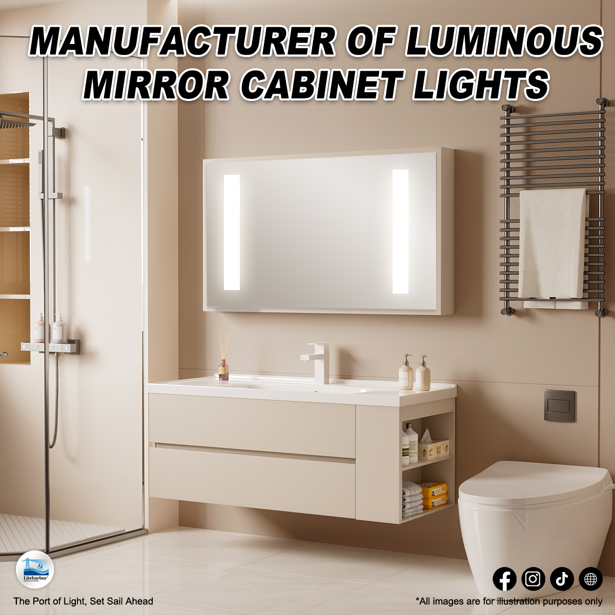 The mirror doesn’t speak, but the light does on its behalf